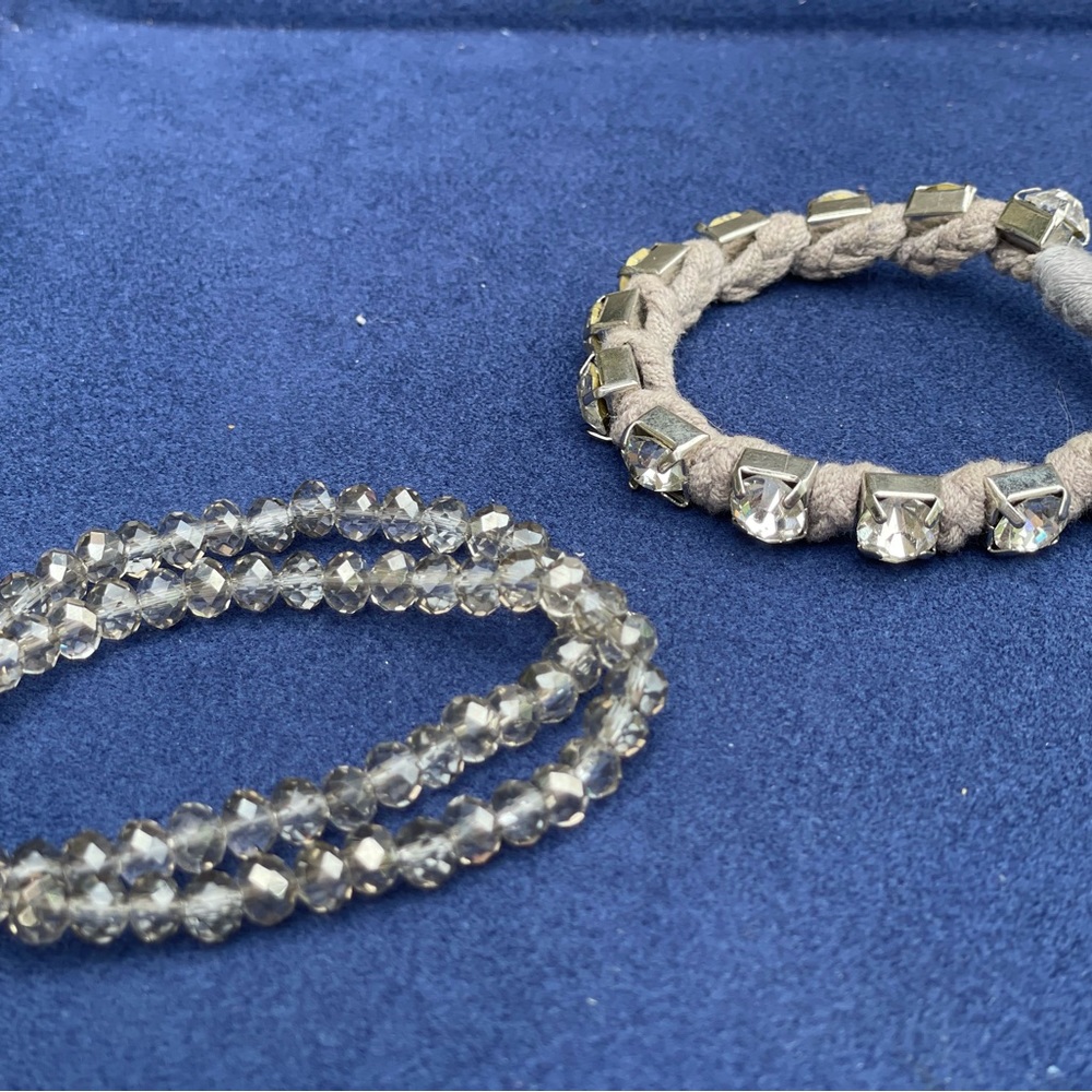 Bracelet set of 3, rhinestone bracelet